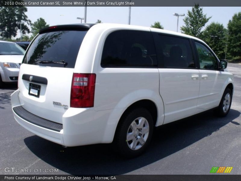 Stone White / Dark Slate Gray/Light Shale 2010 Dodge Grand Caravan SE