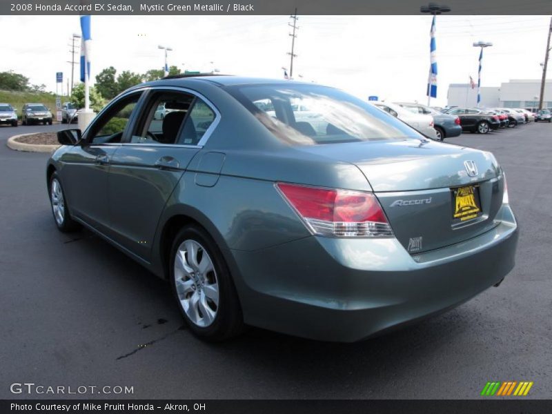 Mystic Green Metallic / Black 2008 Honda Accord EX Sedan