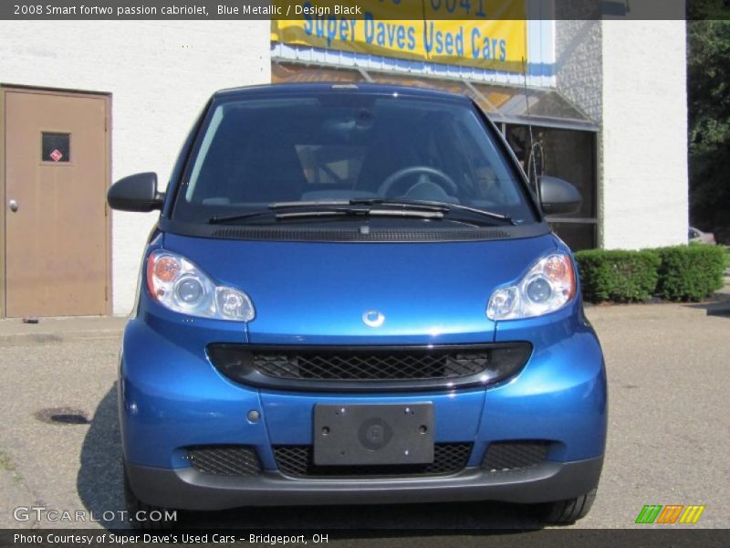 Blue Metallic / Design Black 2008 Smart fortwo passion cabriolet