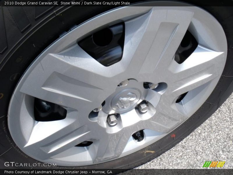 Stone White / Dark Slate Gray/Light Shale 2010 Dodge Grand Caravan SE