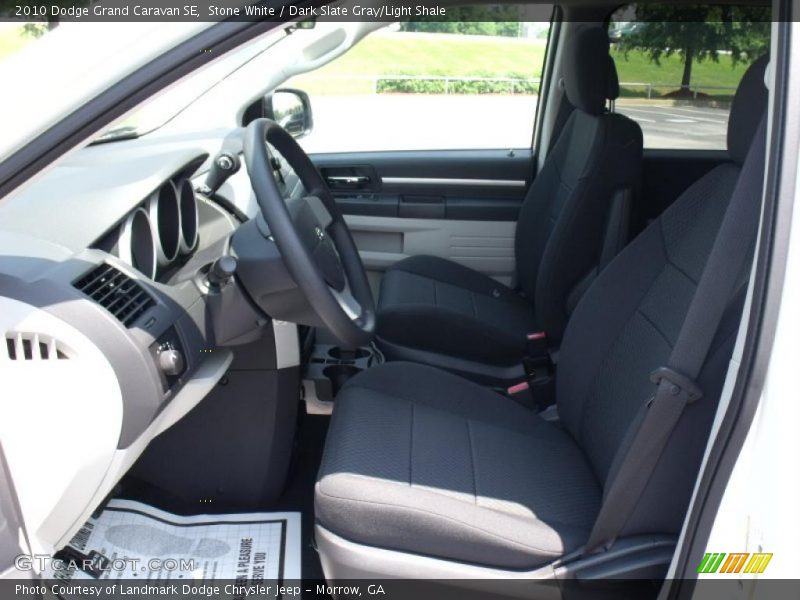 Stone White / Dark Slate Gray/Light Shale 2010 Dodge Grand Caravan SE