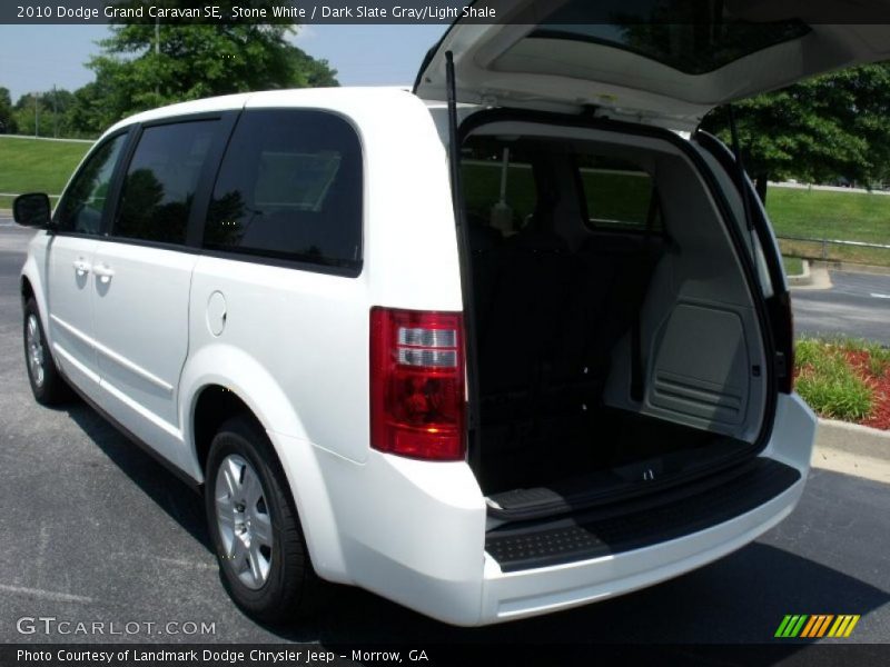 Stone White / Dark Slate Gray/Light Shale 2010 Dodge Grand Caravan SE