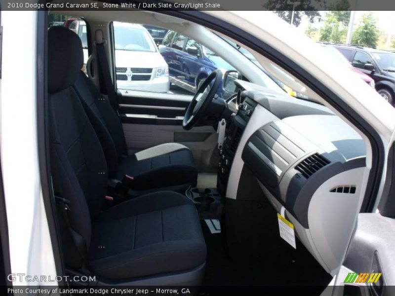 Stone White / Dark Slate Gray/Light Shale 2010 Dodge Grand Caravan SE