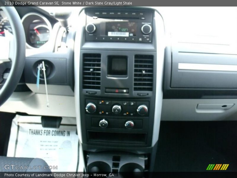 Stone White / Dark Slate Gray/Light Shale 2010 Dodge Grand Caravan SE