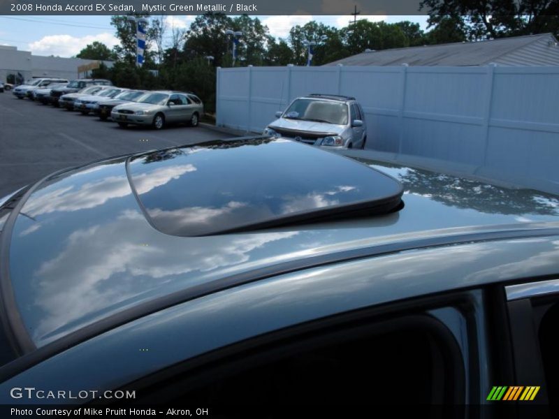 Mystic Green Metallic / Black 2008 Honda Accord EX Sedan