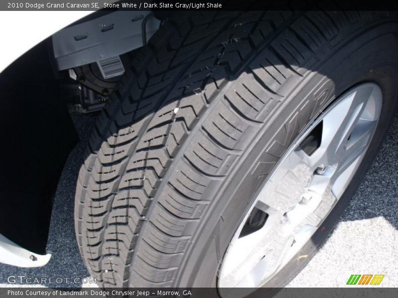 Stone White / Dark Slate Gray/Light Shale 2010 Dodge Grand Caravan SE