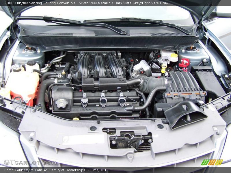 Silver Steel Metallic / Dark Slate Gray/Light Slate Gray 2008 Chrysler Sebring Touring Convertible