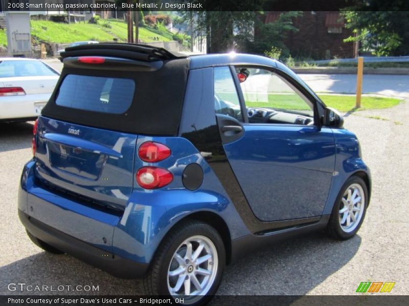 Blue Metallic / Design Black 2008 Smart fortwo passion cabriolet
