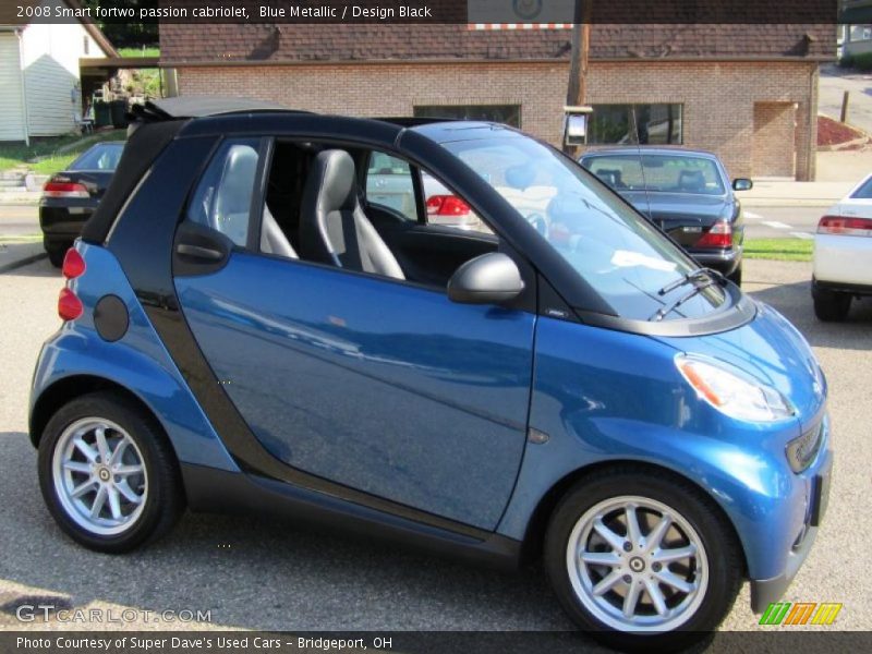 Blue Metallic / Design Black 2008 Smart fortwo passion cabriolet