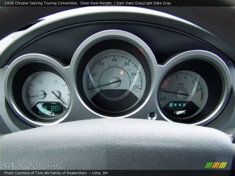 Silver Steel Metallic / Dark Slate Gray/Light Slate Gray 2008 Chrysler Sebring Touring Convertible