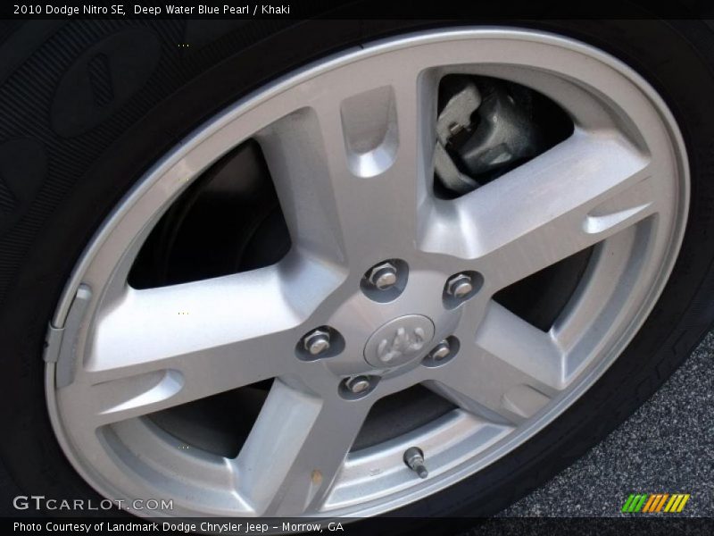 Deep Water Blue Pearl / Khaki 2010 Dodge Nitro SE