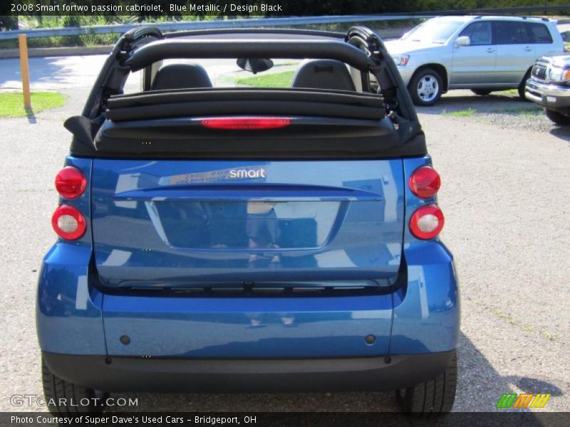 Blue Metallic / Design Black 2008 Smart fortwo passion cabriolet