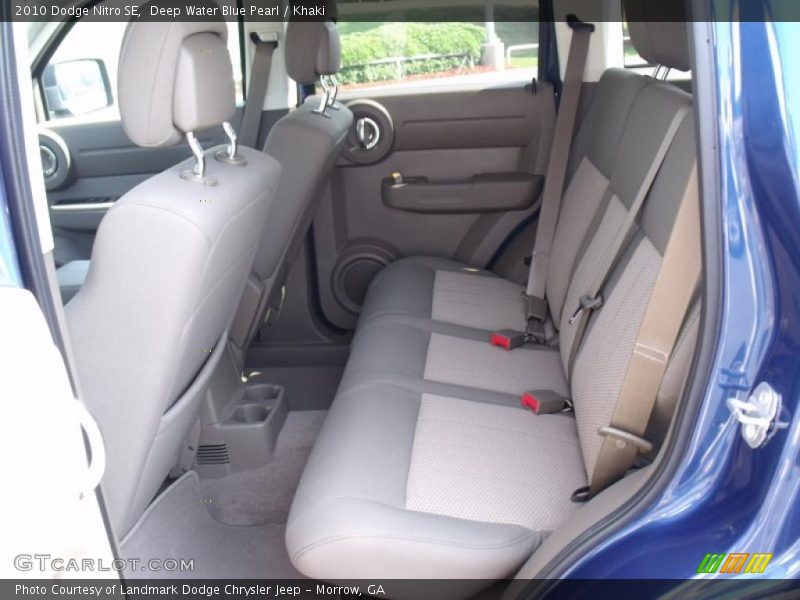 Deep Water Blue Pearl / Khaki 2010 Dodge Nitro SE