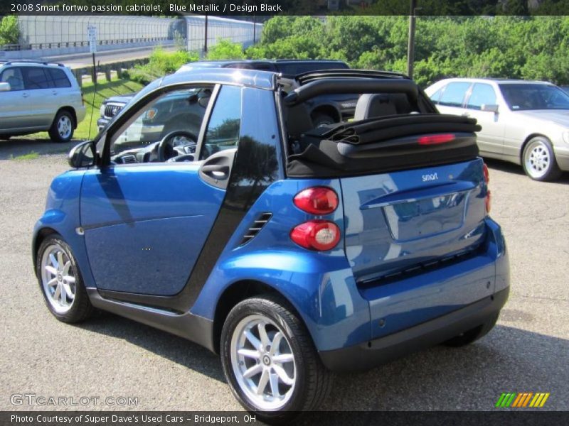 Blue Metallic / Design Black 2008 Smart fortwo passion cabriolet