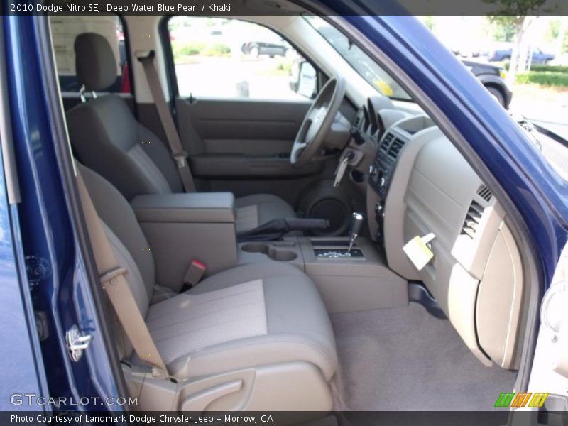Deep Water Blue Pearl / Khaki 2010 Dodge Nitro SE