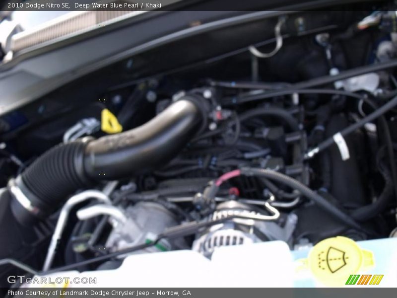 Deep Water Blue Pearl / Khaki 2010 Dodge Nitro SE