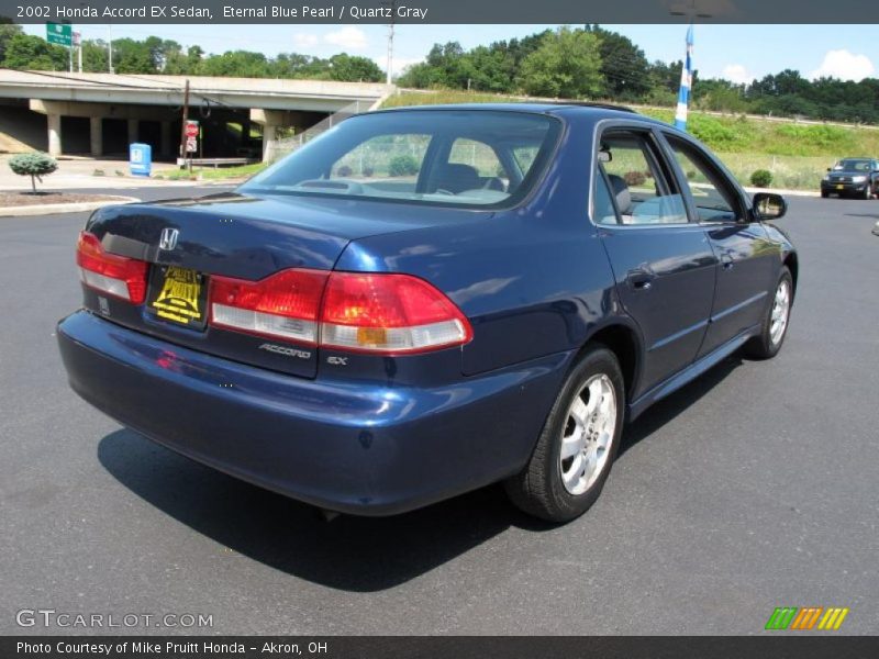 Eternal Blue Pearl / Quartz Gray 2002 Honda Accord EX Sedan