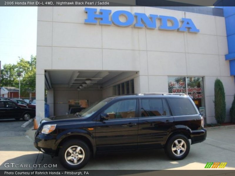 Nighthawk Black Pearl / Saddle 2006 Honda Pilot EX-L 4WD
