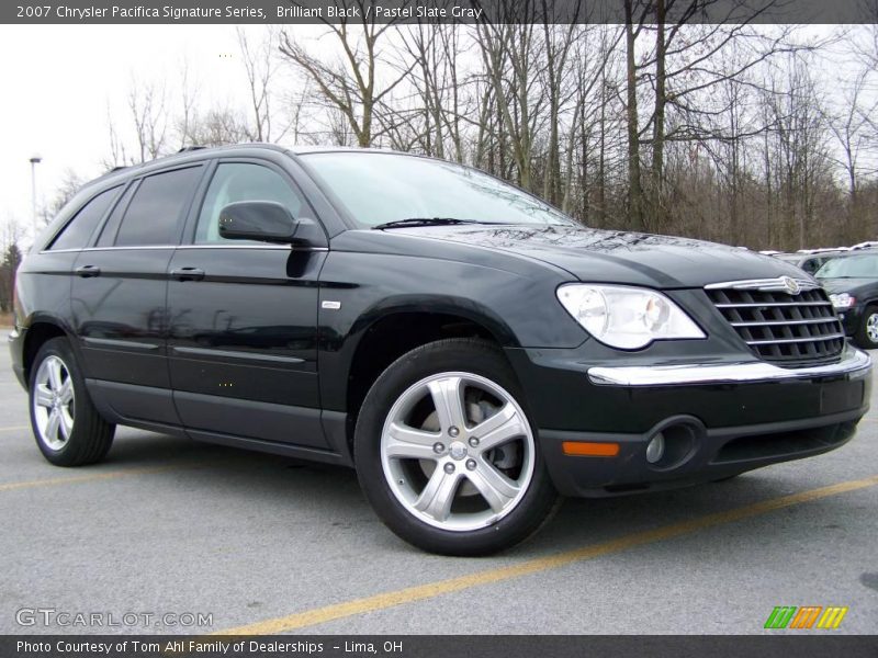 Brilliant Black / Pastel Slate Gray 2007 Chrysler Pacifica Signature Series