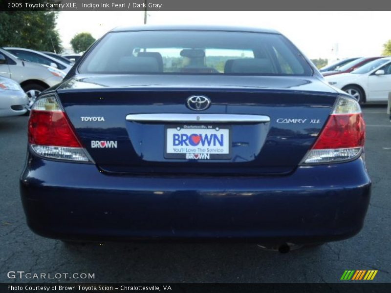 Indigo Ink Pearl / Dark Gray 2005 Toyota Camry XLE