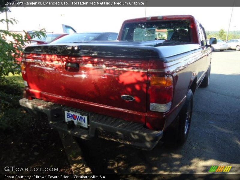 Toreador Red Metallic / Medium Graphite 1999 Ford Ranger XL Extended Cab