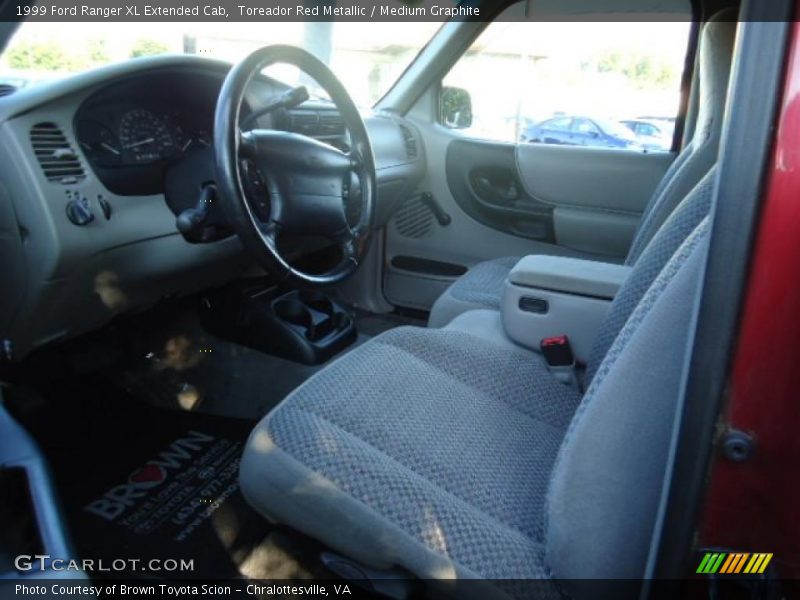Toreador Red Metallic / Medium Graphite 1999 Ford Ranger XL Extended Cab