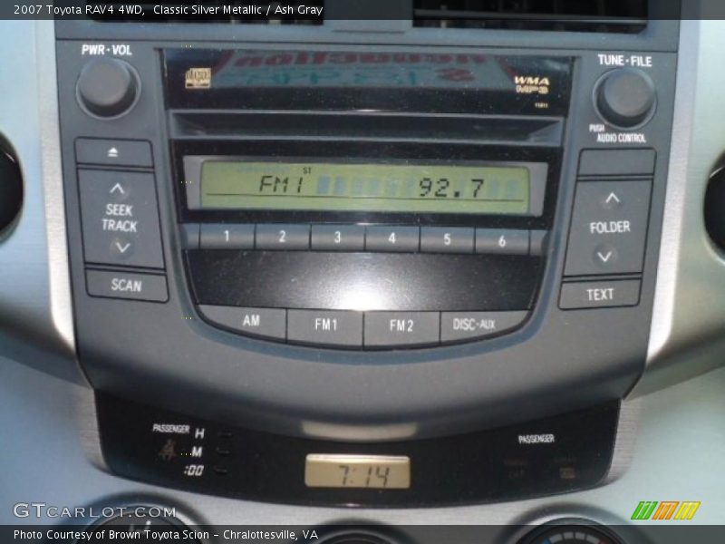 Classic Silver Metallic / Ash Gray 2007 Toyota RAV4 4WD