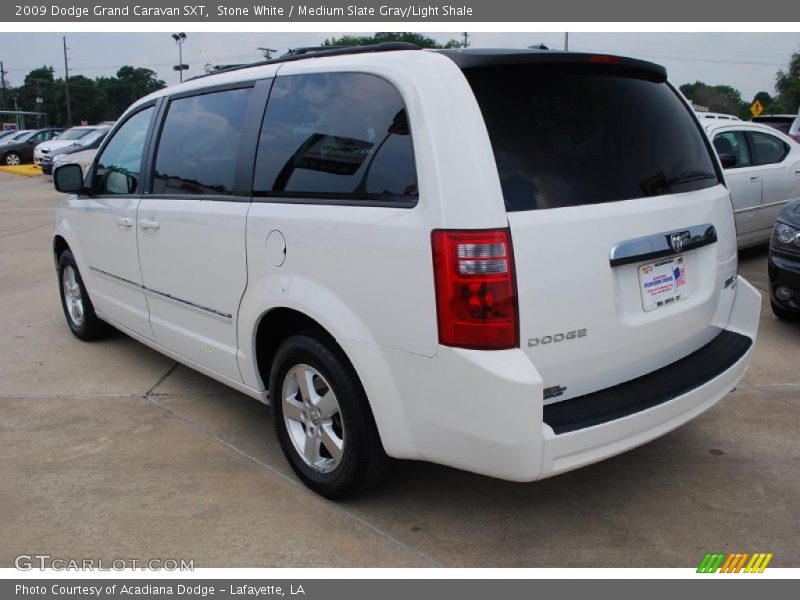 Stone White / Medium Slate Gray/Light Shale 2009 Dodge Grand Caravan SXT