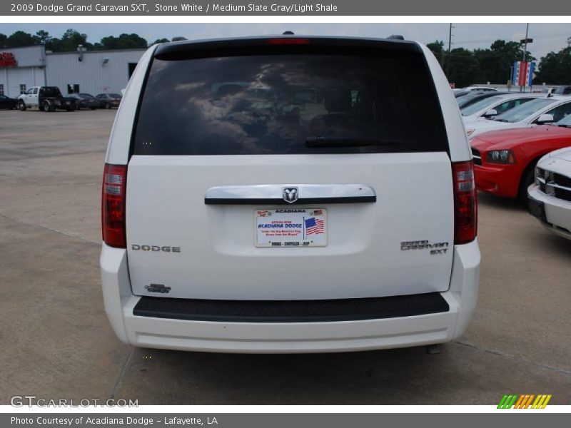 Stone White / Medium Slate Gray/Light Shale 2009 Dodge Grand Caravan SXT
