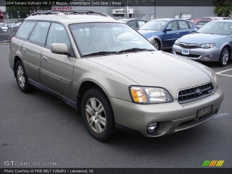 Champagne Gold Opal / Beige 2004 Subaru Outback H6 3.0 Wagon
