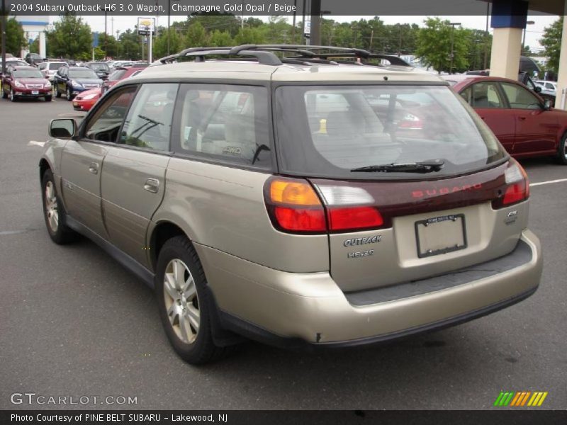Champagne Gold Opal / Beige 2004 Subaru Outback H6 3.0 Wagon