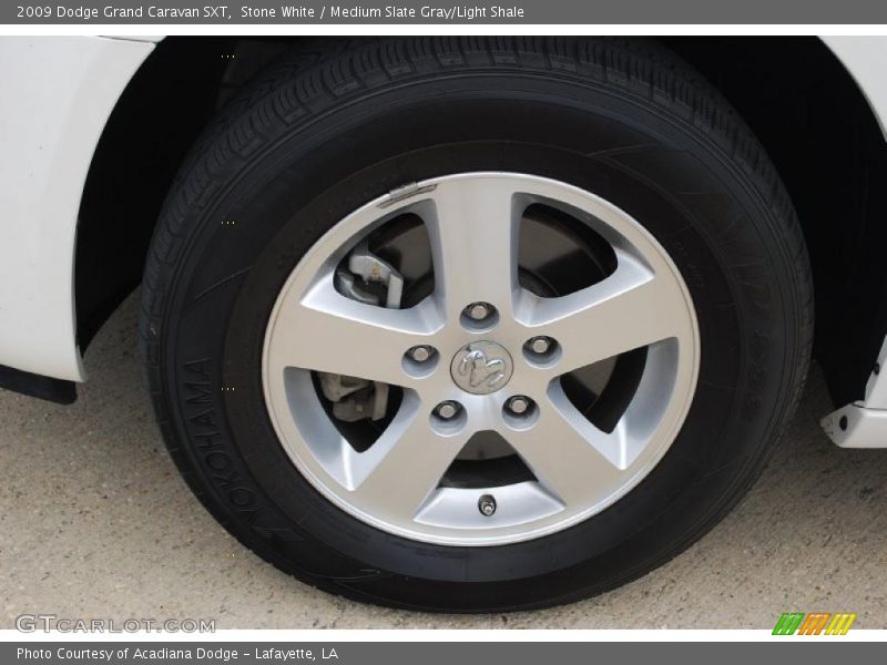 Stone White / Medium Slate Gray/Light Shale 2009 Dodge Grand Caravan SXT