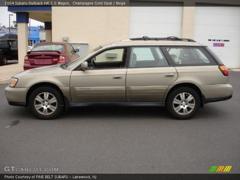 Champagne Gold Opal / Beige 2004 Subaru Outback H6 3.0 Wagon