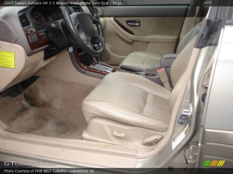 Champagne Gold Opal / Beige 2004 Subaru Outback H6 3.0 Wagon
