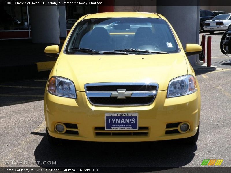 Summer Yellow / Charcoal 2009 Chevrolet Aveo LT Sedan