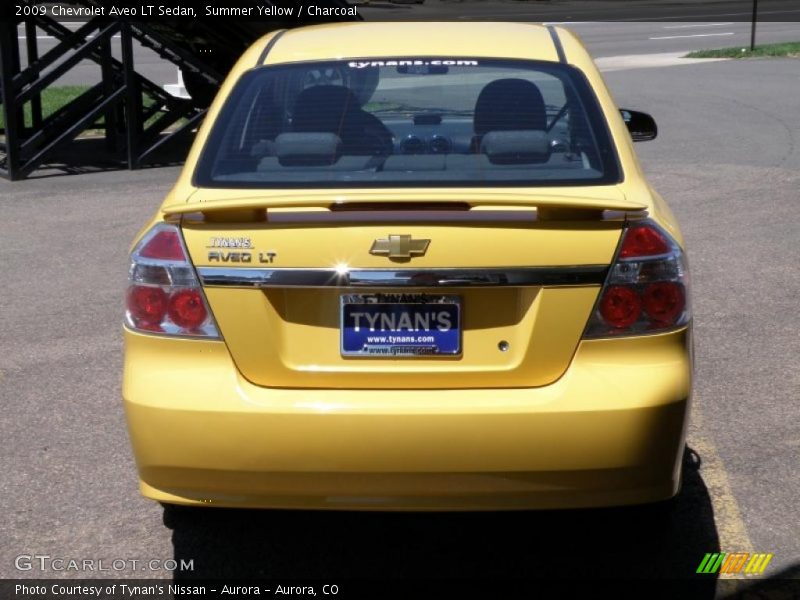 Summer Yellow / Charcoal 2009 Chevrolet Aveo LT Sedan
