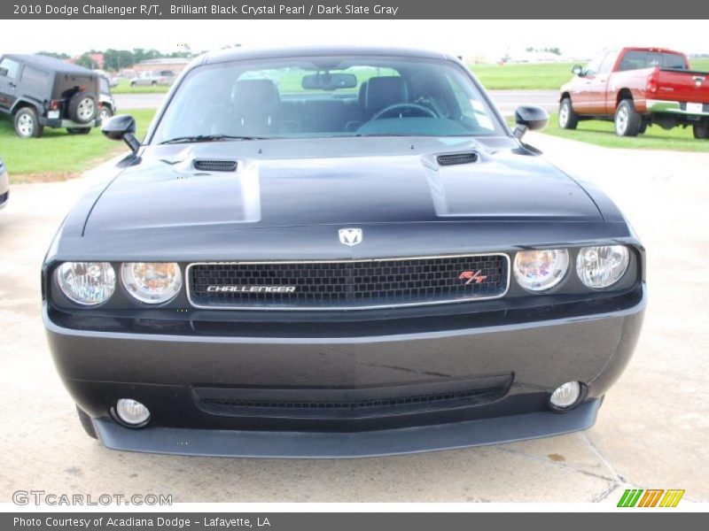 Brilliant Black Crystal Pearl / Dark Slate Gray 2010 Dodge Challenger R/T