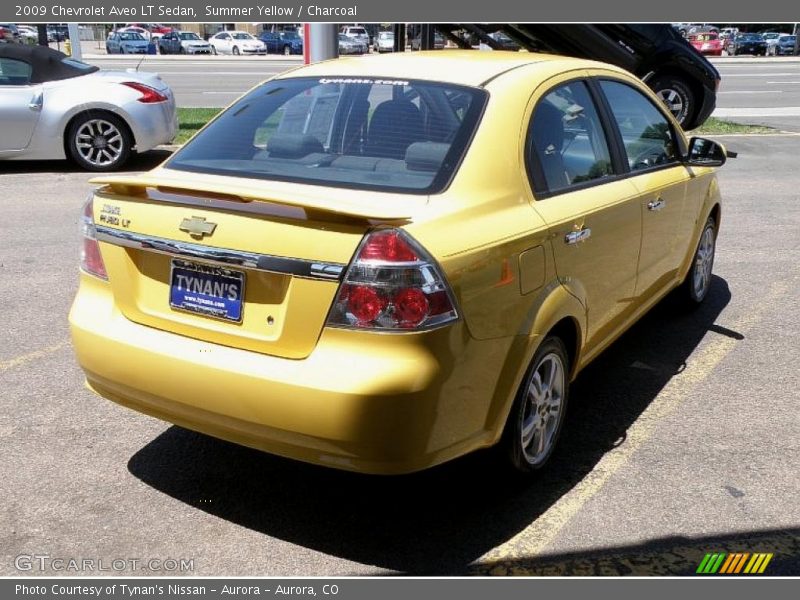 Summer Yellow / Charcoal 2009 Chevrolet Aveo LT Sedan