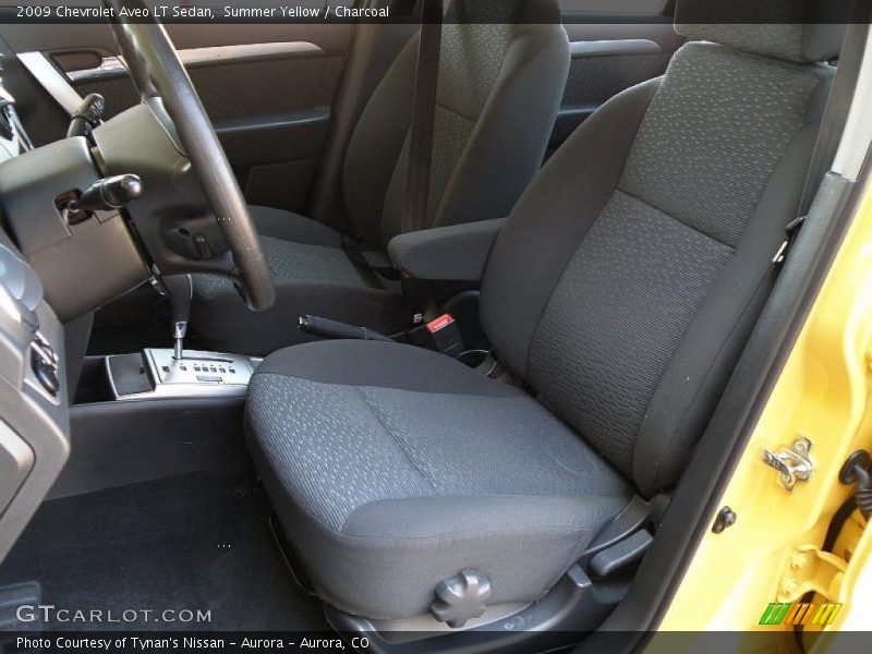 Summer Yellow / Charcoal 2009 Chevrolet Aveo LT Sedan
