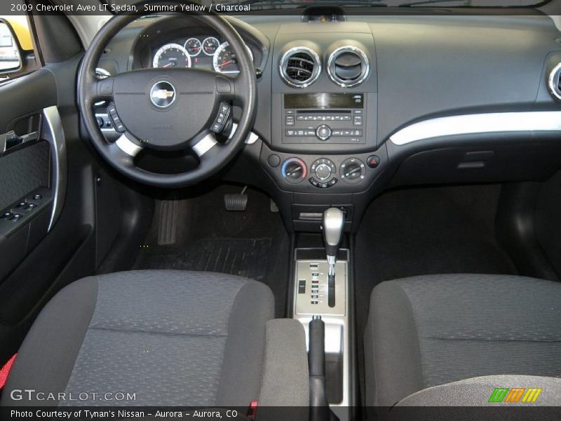Summer Yellow / Charcoal 2009 Chevrolet Aveo LT Sedan
