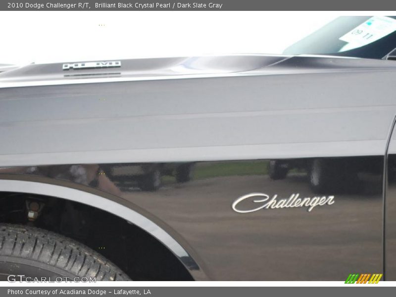 Brilliant Black Crystal Pearl / Dark Slate Gray 2010 Dodge Challenger R/T