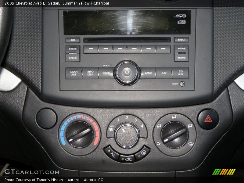 Summer Yellow / Charcoal 2009 Chevrolet Aveo LT Sedan
