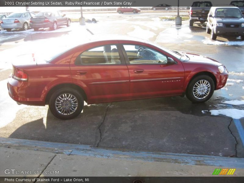 Ruby Red Pearlcoat / Dark Slate Gray 2001 Chrysler Sebring LX Sedan