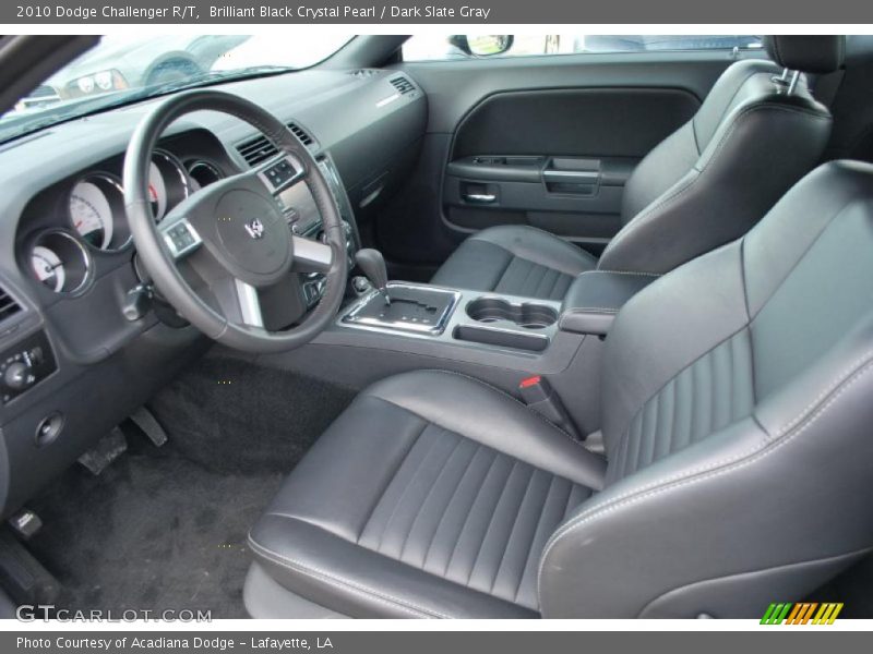 Brilliant Black Crystal Pearl / Dark Slate Gray 2010 Dodge Challenger R/T