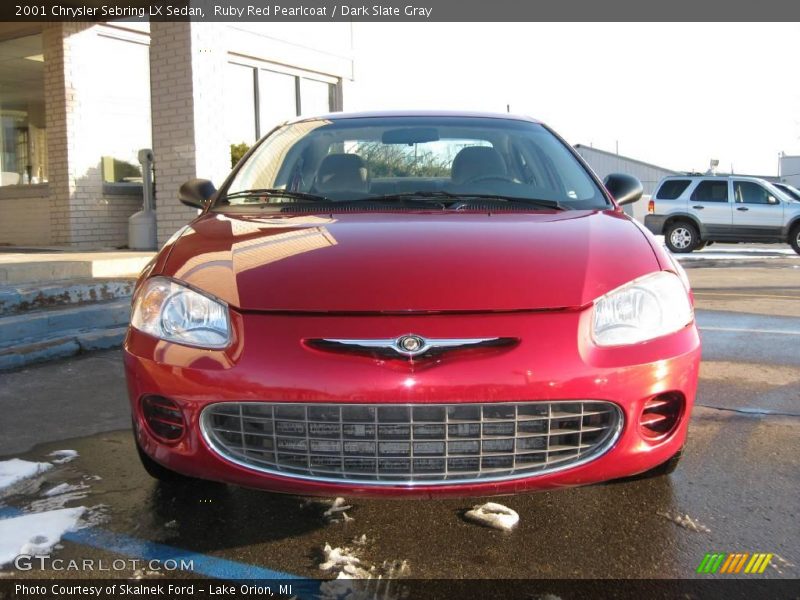 Ruby Red Pearlcoat / Dark Slate Gray 2001 Chrysler Sebring LX Sedan