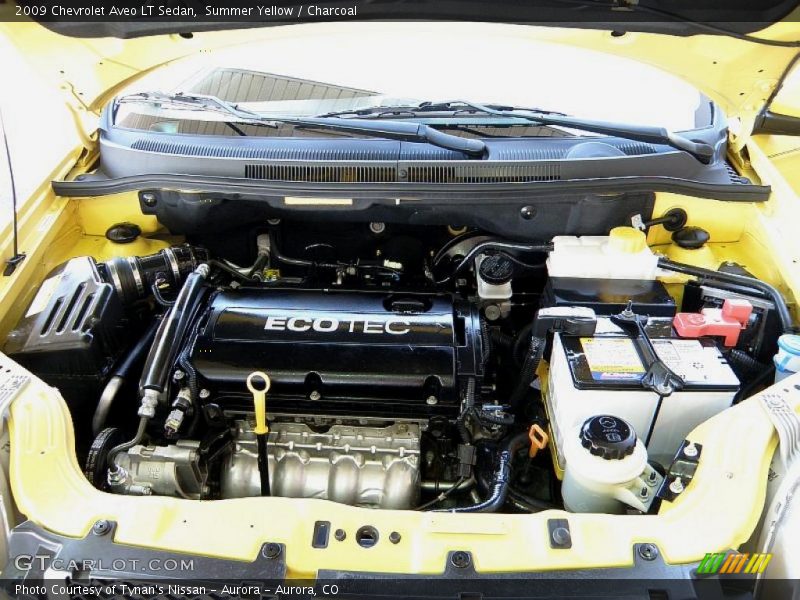 Summer Yellow / Charcoal 2009 Chevrolet Aveo LT Sedan