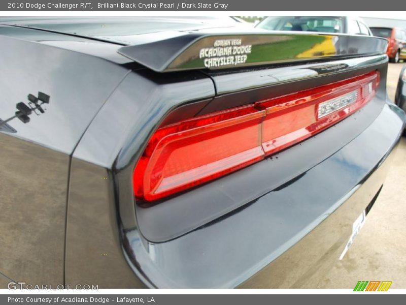 Brilliant Black Crystal Pearl / Dark Slate Gray 2010 Dodge Challenger R/T
