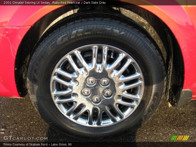 Ruby Red Pearlcoat / Dark Slate Gray 2001 Chrysler Sebring LX Sedan