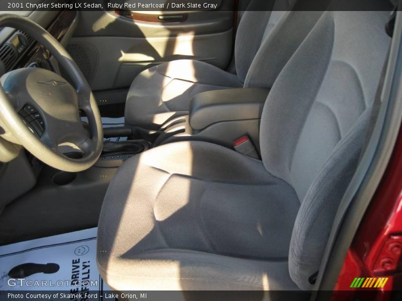 Ruby Red Pearlcoat / Dark Slate Gray 2001 Chrysler Sebring LX Sedan