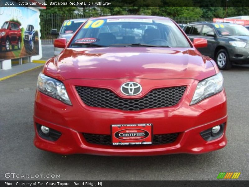 Barcelona Red Metallic / Ash Gray 2010 Toyota Camry SE